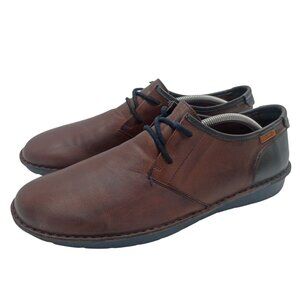 Pikolinos Shoes Mens Sz EU 44 US 11 Brown Leather Casual Comfort Walking Oxford